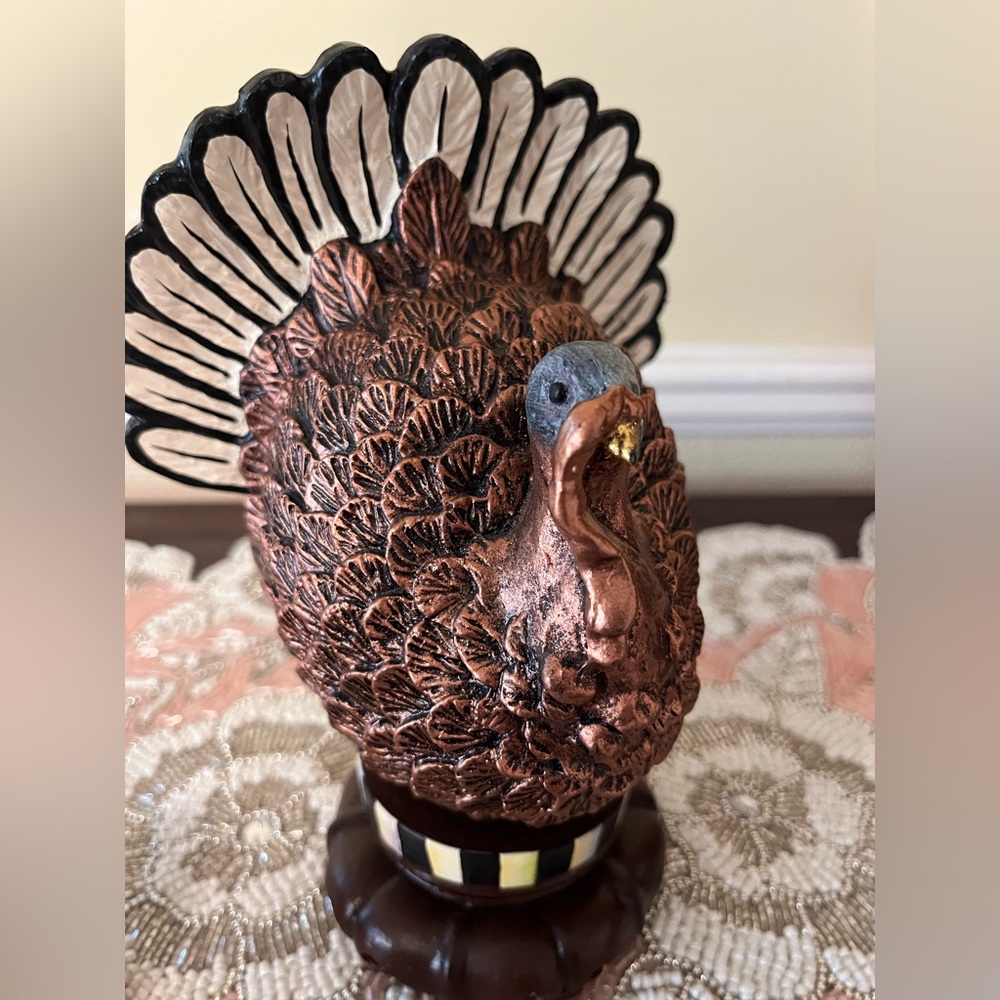 Retired MacKenzie-Childs Decorative Turkey Figurine